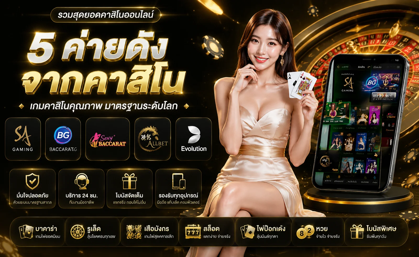 คาสิโนออนไลน์ THEONE2 บาคาร่าสดจากค่ายดังระดับโลก